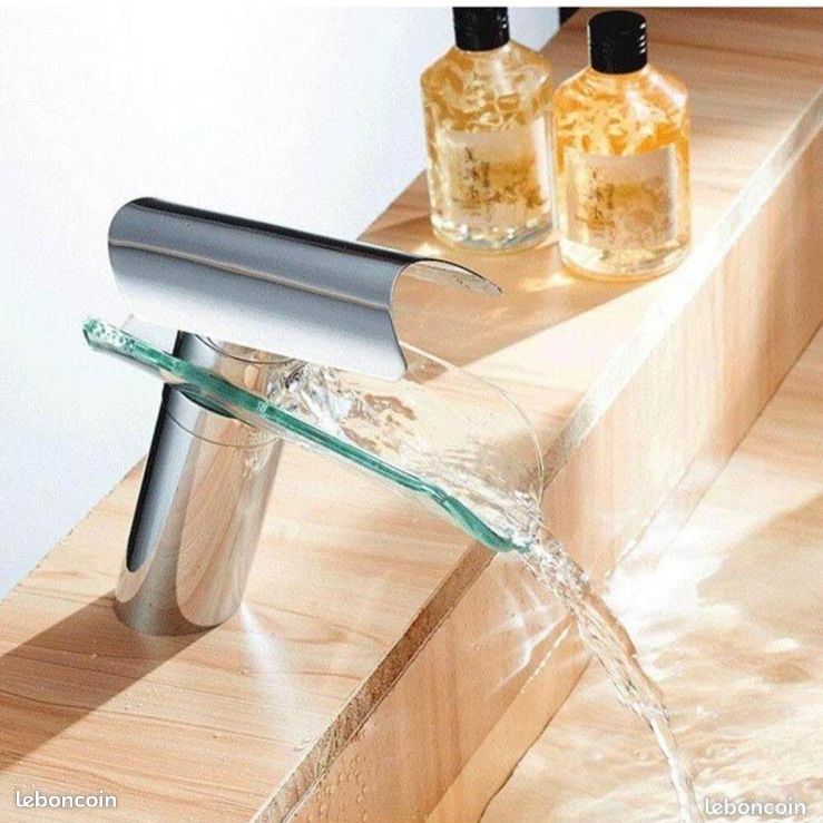 ⭐ MITIGEUR de SALLE DE BAINS « Cascade VERRE » (image 1)