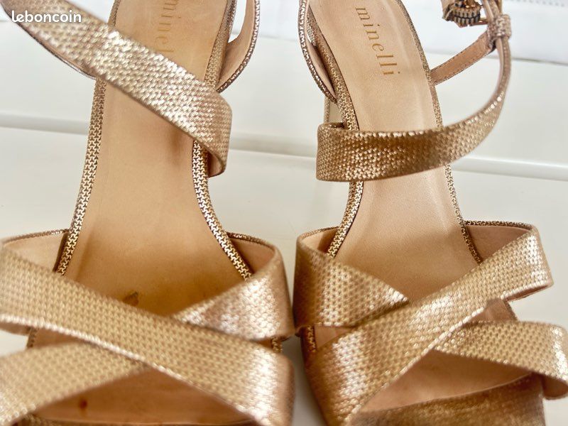 Chaussures Femme Minelli Escarpin DorÃ© Escarpins Femme Escarpins