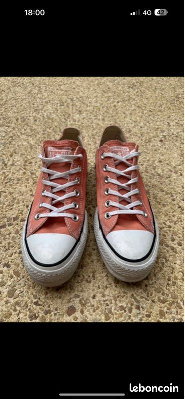 Converse basse couleur corail Chaussures