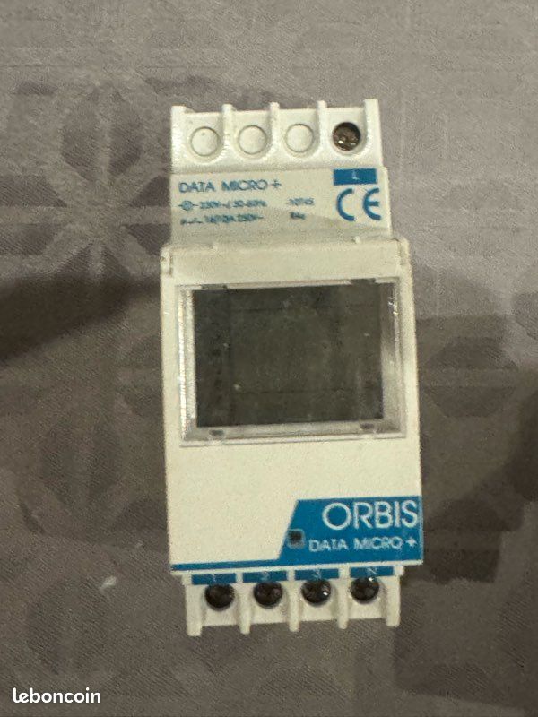 Programmateur horaire rail DIN Orbis DATA MICRO 230 V Bricolage