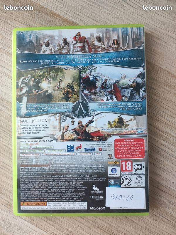 Test de Assassin's Creed Brotherhood sur Microsoft Xbox360