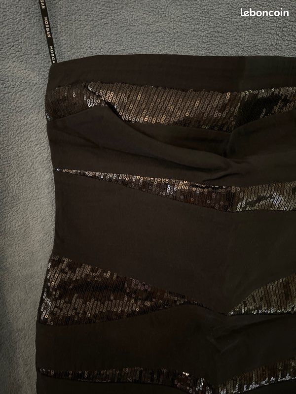 Robe bustier Morgan noir paillettes T42 Mélo94 Vêtements