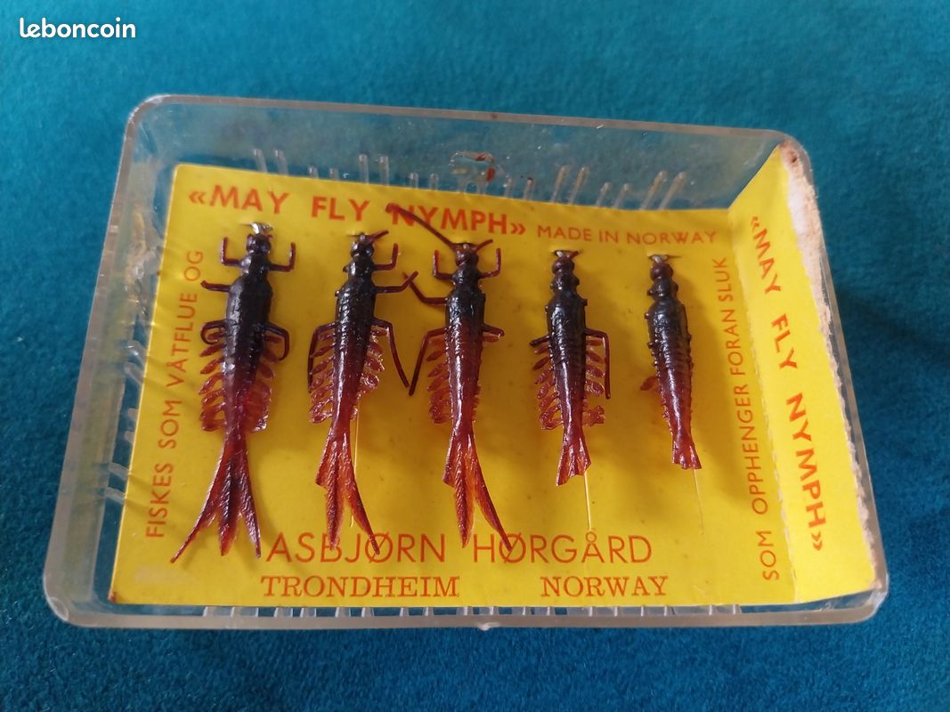 PÊCHE ANCIENNE BOITE de pêche à la mouche Pezon et Michel France pas moulinet EUR 30,00 - FR