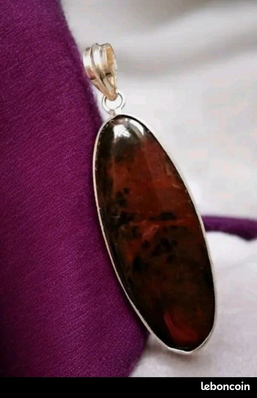 Grand pendentif brun (image 1)