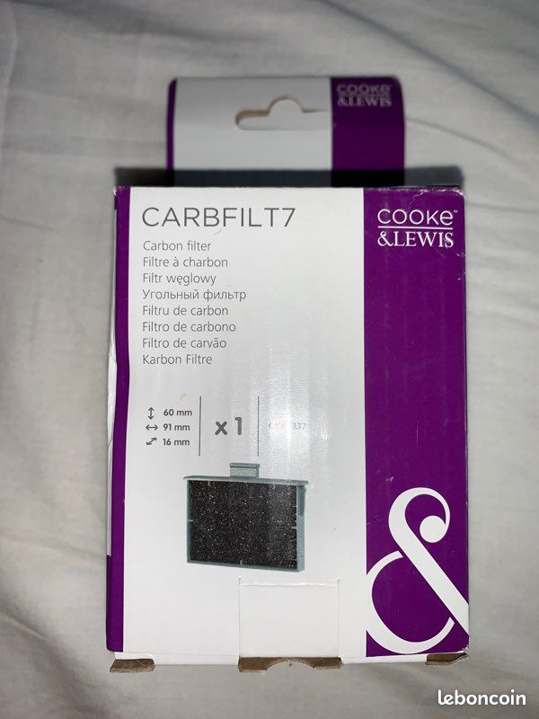 Filtre à charbon CARBFILT7 Cooke&Lewis (image 1)
