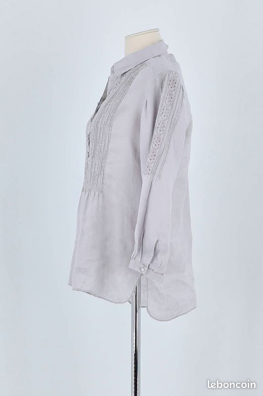 Chemisier Tunique GERARD DAREL Taille 40/42 - Couleur Gris - Occasion Très Bon État - Impeccable