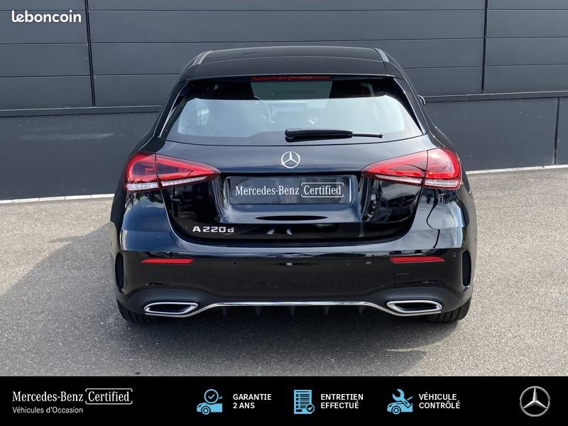 Mercedes Benz Classe A 220d AMG Line 8G-DCT 2.0 190 GPS Lane Front Pack  Lumière Caméra Cuir Alcantara JA 18 - Pf Motors