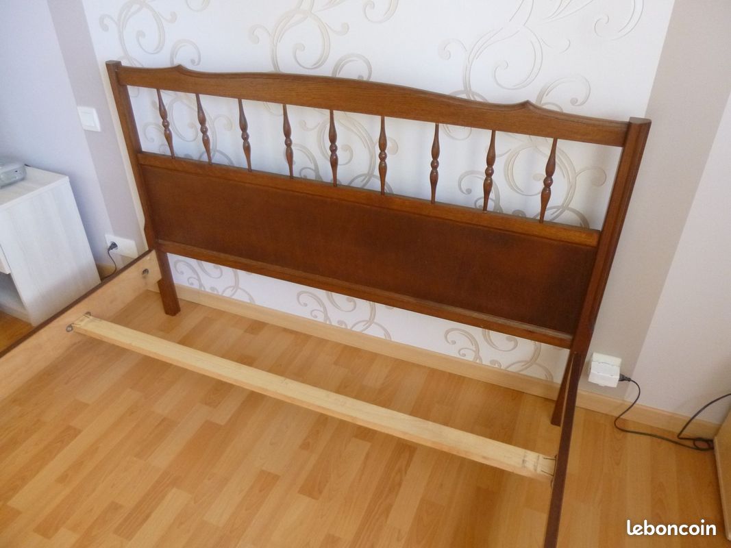 Lit 2 places en bois (image 2)