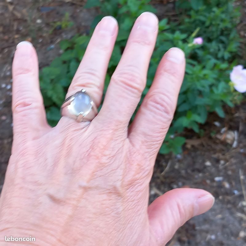 Superbe bague argent et pierre de lune (image 12)