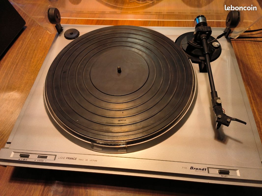 Platine Vinyle Premium avec Entraînement par Courroie