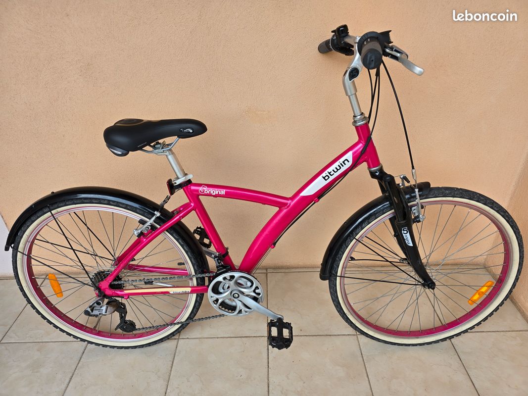 Vélo Vtt VÃ©lo Btwin Femme 28 Pouces Velo Btwin Rose Velo Btwin