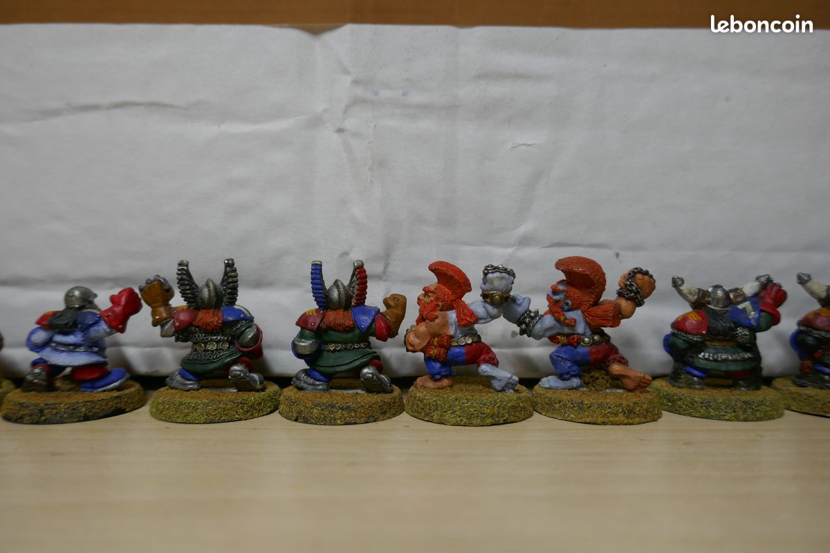 Equipe Nains Dwarves Dwarf métal Blood Bowl Bloodbowl games workshop (image 7)
