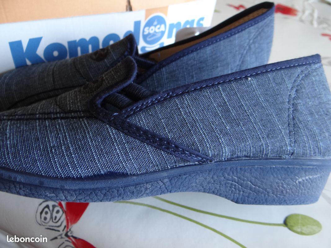 Chaussures toile Komonodas Pt 39 neuves coloris jean (image 2)