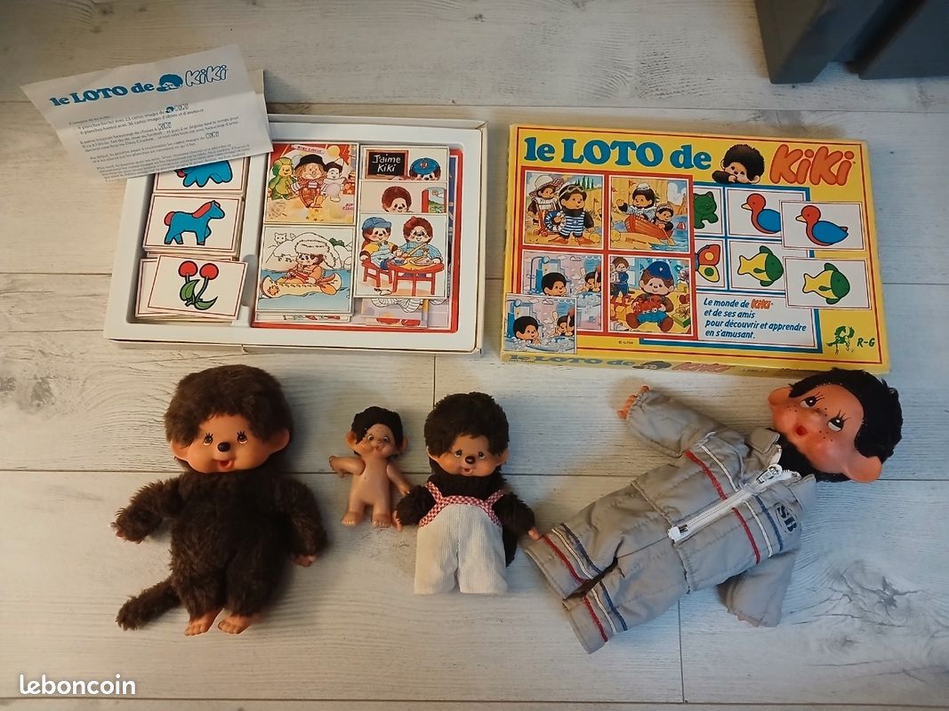 Lot De 5 Figurines Kiki Lessive Bonux Vintage #11 B‑16 - Monchhichi, OMO, Luxioles - Occasion Collection