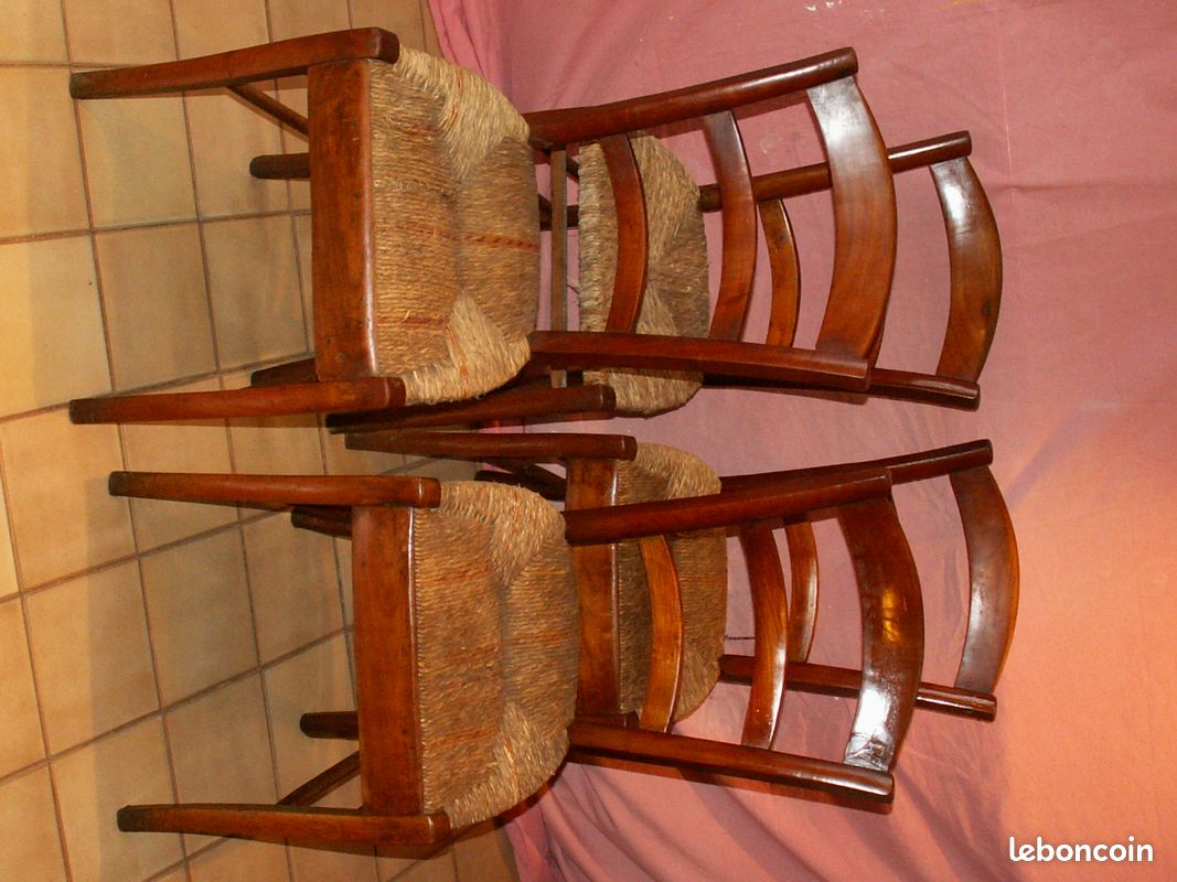 Anciennes chaises en paille à restaurer (image 9)