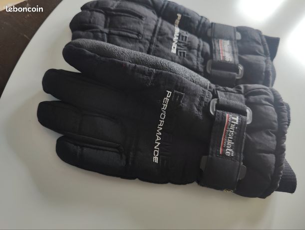 Gants De Ski Rucanor Noir Taille L - Avec Isolation 3M Thinsulate