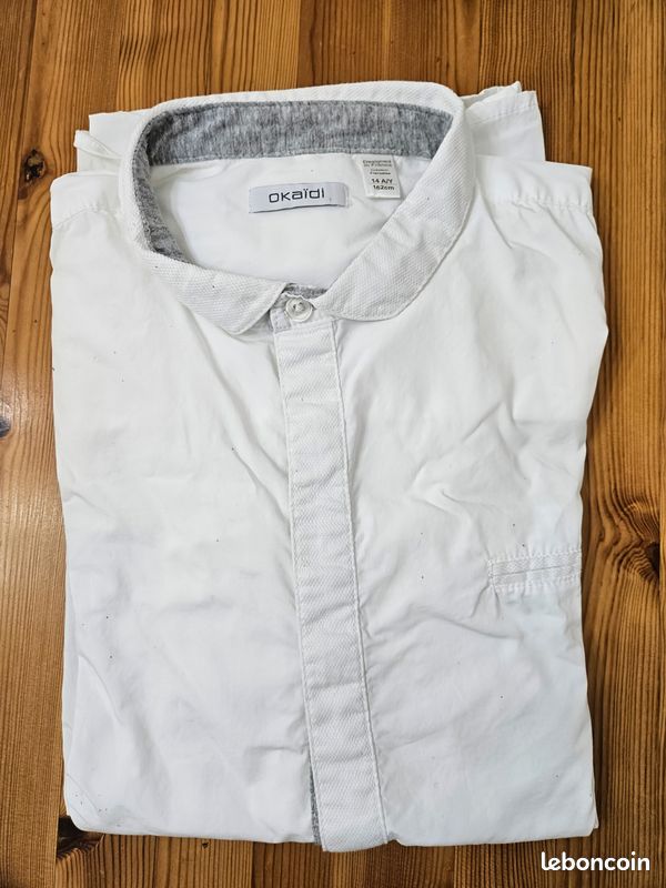 Chemise blanche Okaïdi garçon 14 ans (image 3)