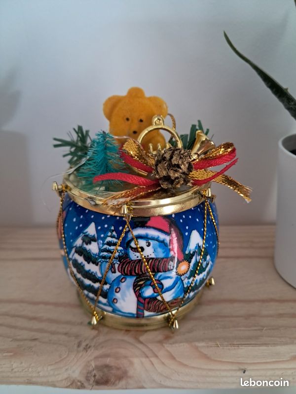 Rare Boule De Noël Vintage - Poisson Phosphorescent - Origine URSS / Soviétique