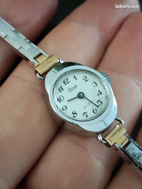 Montre Femme Vintage VB Team - Mouvement Mécanique Suisse Manuel, Style Sport Années 80/90 - Fonctionne
