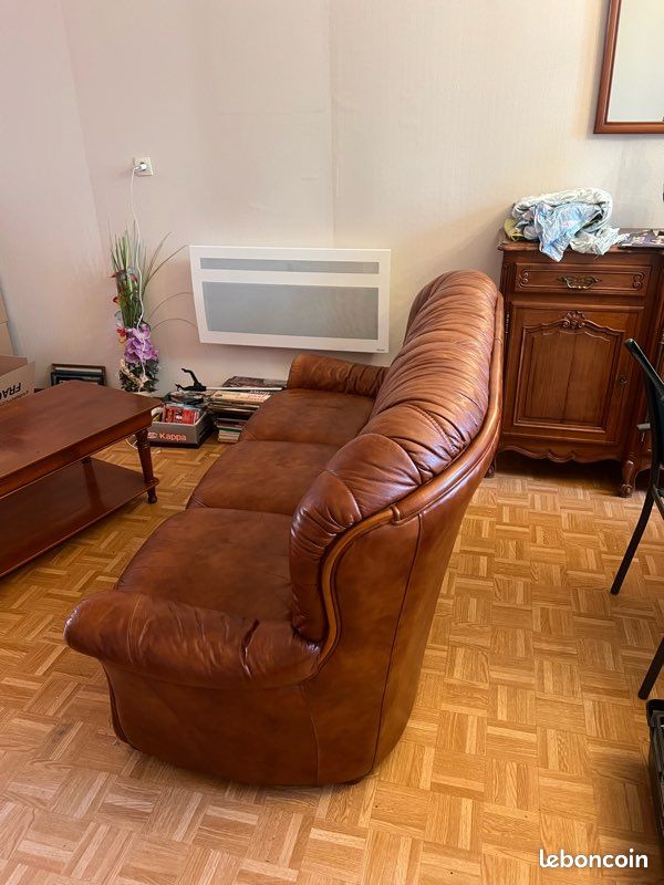 Canapé cuir convertible (image 2)