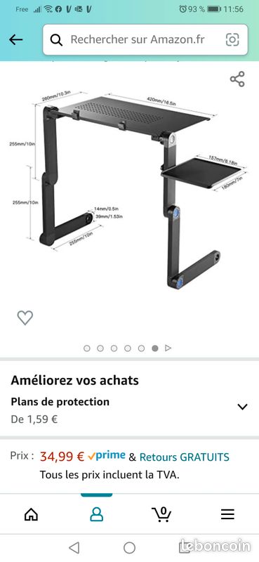 Tablette suport pc livre (image 1)