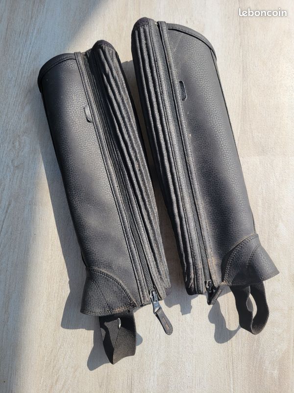 Guêtres (Mini Chaps) En Cuir Marron - Taille 41 EU - Pour Homme - Occasion