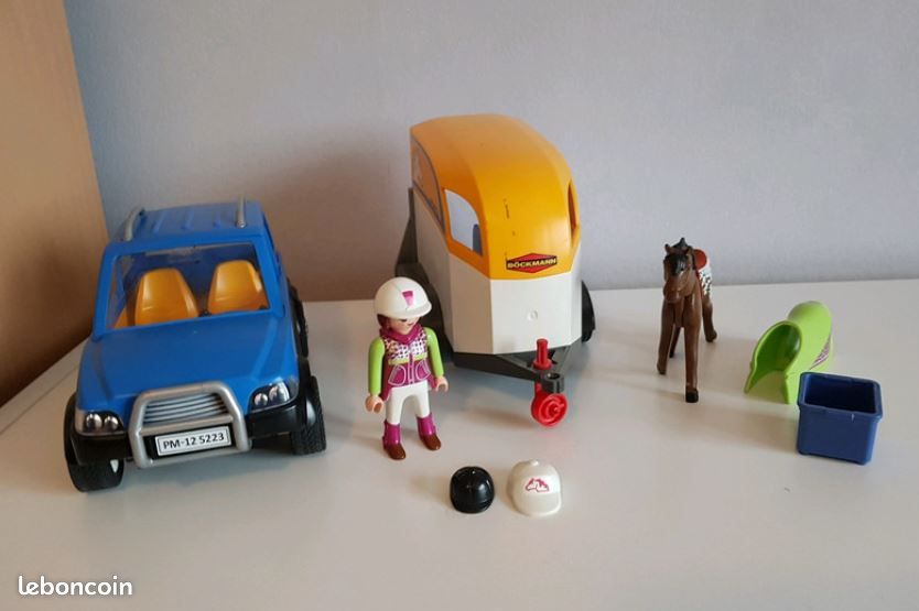Voiture avec Remorque et Cheval playmobil 5223 (image 2)