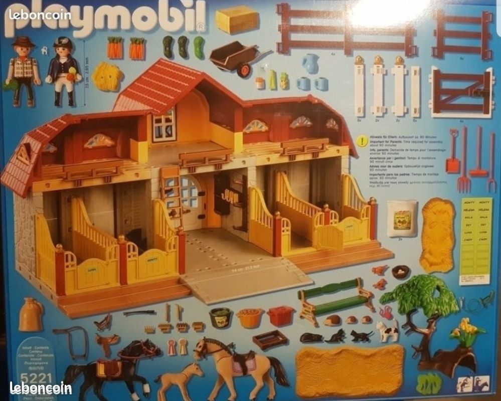 Grand Centre équestre PLAYMOBIL 9475 – Thème Western Et Chevaux – Neuf En Boîte