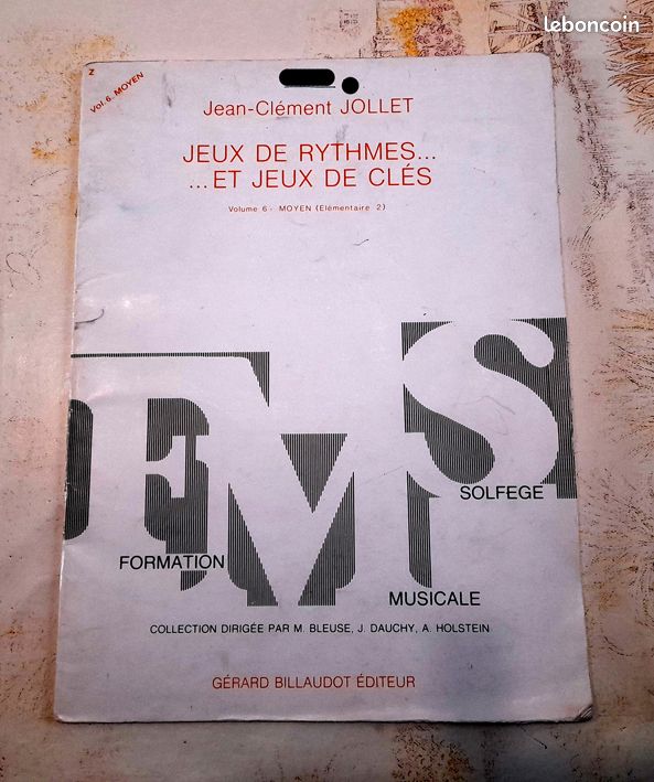 2 manuels de formation musicale de Jean-Clément Jollet - degré préparatoire et volume 6, moyen élémentaire 2 (image 3)