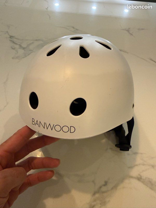 Casque enfant blanc Banwood (image 1)