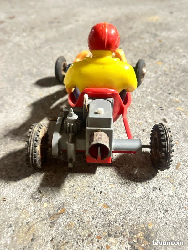 Rare 1950s Atom Jet #58 Tin Litho Friction Race Car Space Toy Yonezawa Japan sur France