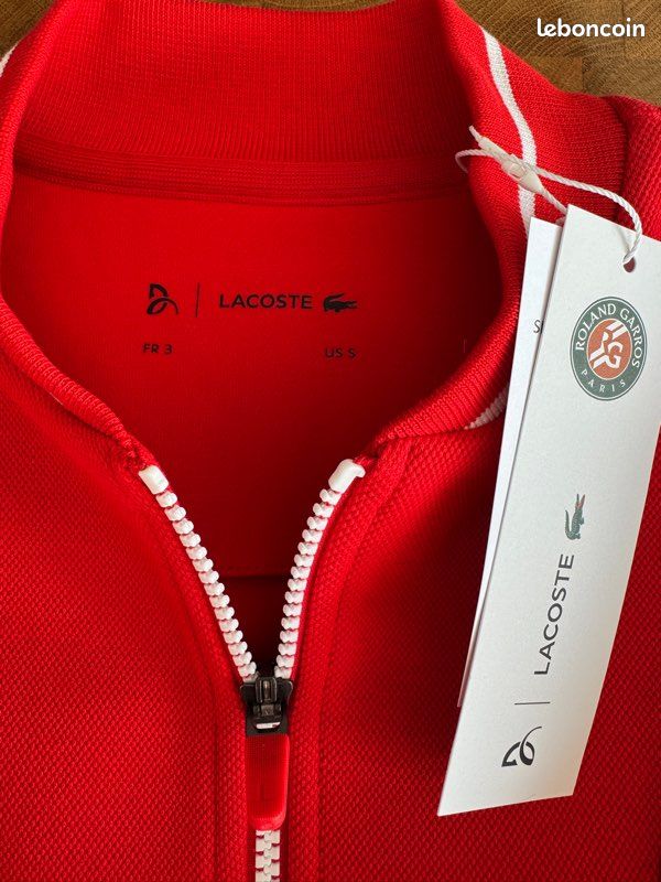 Veste gilet Lacoste Roland Garros Novak Djokovic Vêtements