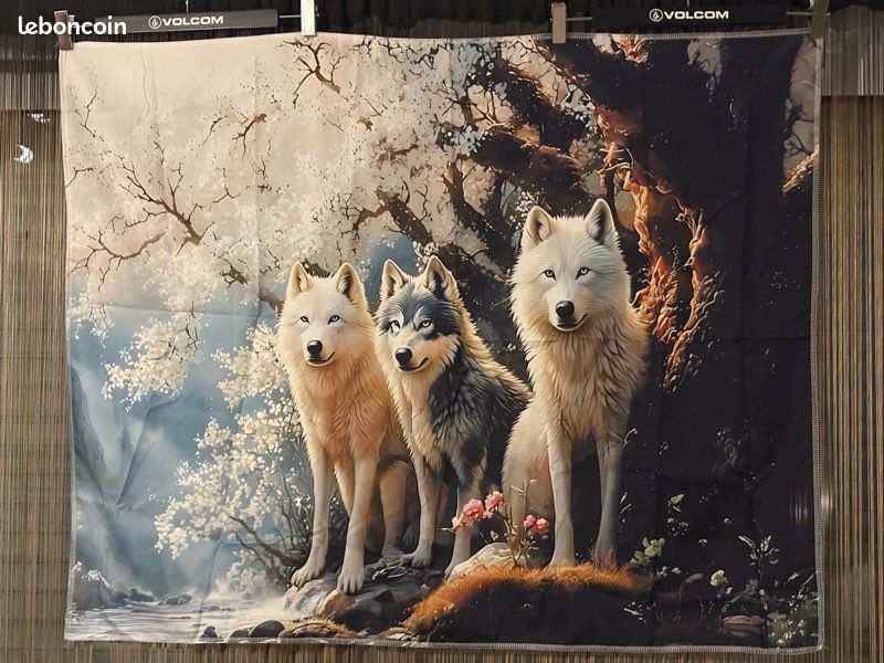 Toile murale décorative loups (image 2)