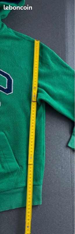 Pull à Capuche GAP Vert – Garçon 4 Ans – Polaire – Occasion Très Bon état