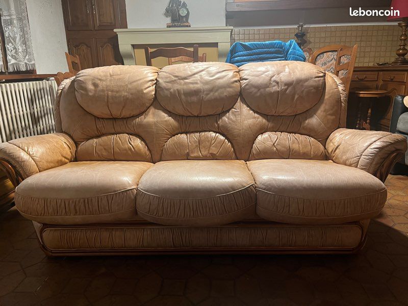 Urgent : Canapé 3 places + fauteuil (image 1)