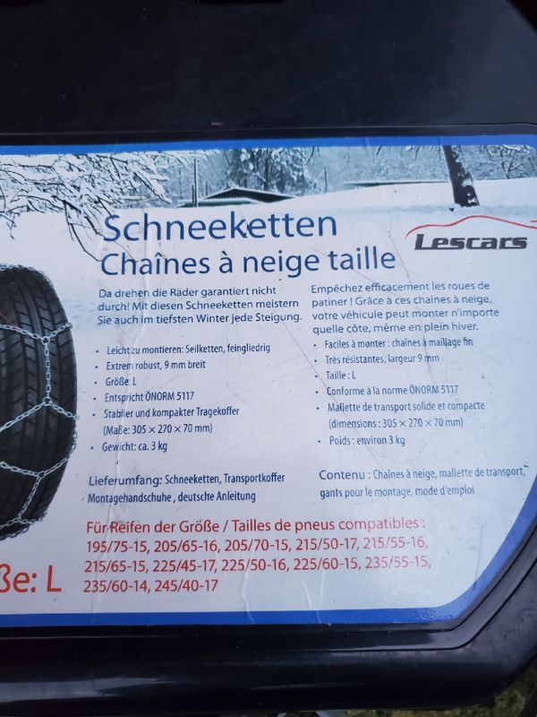 CHAINES NEIGE Tourisme n°9, Taille : 205/70-15