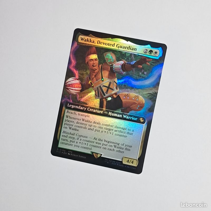Une carte Wakka Devoted Guardian commander borderless foil ,final fantasy -  Collection