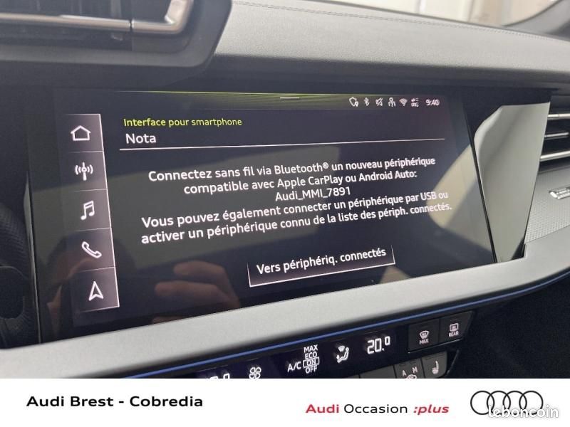 Audi A3 Sportback 1.5 TFSI 150ch Hybride S line S tronic 7 (image 15)