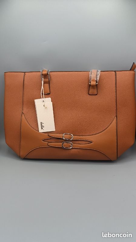 Sac à main en cuir pu camel pour femme neuf avec étiquette