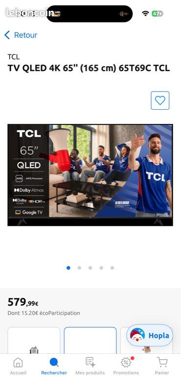 Tv TCL 65 pouces (image 2)