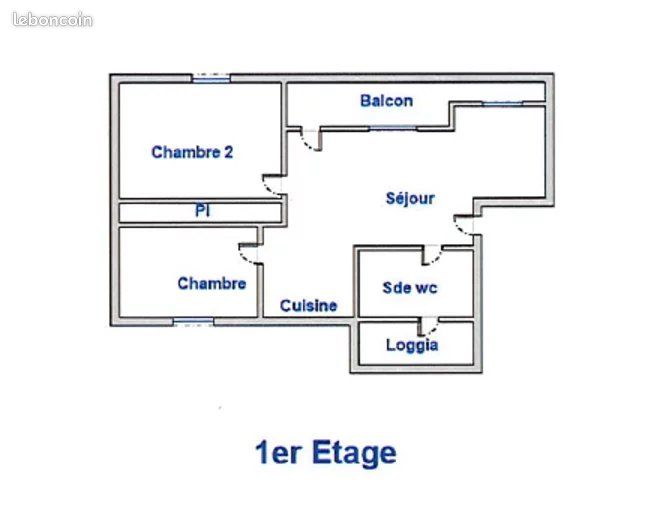 Appartement a louer fontaine - 3 pièce(s) - 57 m2 - Surfyn