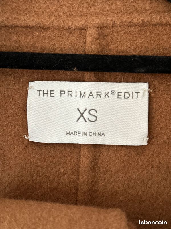 Manteau Oversize Cocon Type Laine Primark Taille 6 - Couleur Saumon - Neuf Sans étiquettes