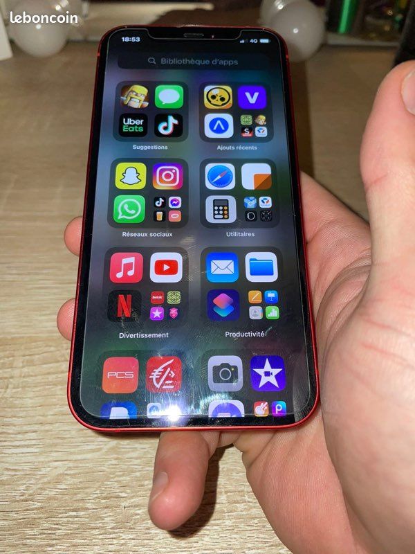 IPhone 12 Rouge 64GB Neuf (image 3)