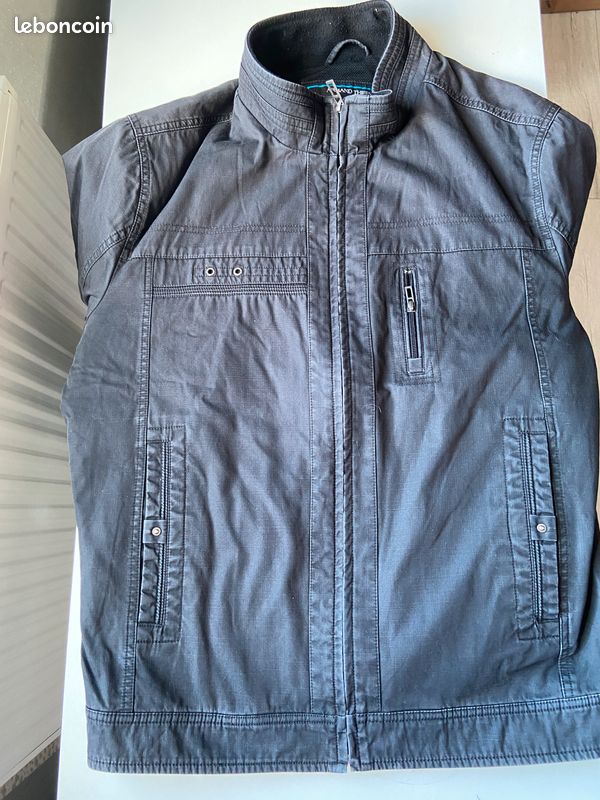 VESTE HOMME ARMAND THIERY COULEUR BLEU MARINE MOUTARDE Lecumberry 64220