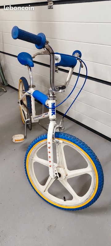 Vélo BMX MBK Whitecross De 1987, Cadre Acier, Roues 20 Pouces, En Très Bon état - Vintage Roulable
