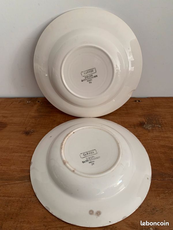2 assiettes Digoin Sarreguemines CANNES (image 2)