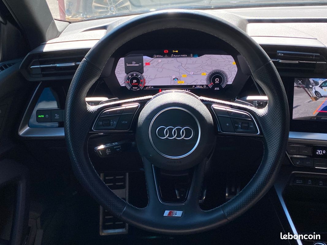 Audi a3 2.0l tdi 150ch - s line - s-tronic - cam.rec - carplay - cockpit digital - sieges chauff (image 4)