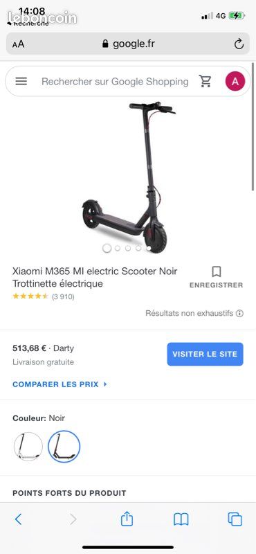 Trottinette M365 MI ELECTRIC SCOOTER NOIR (image 2)