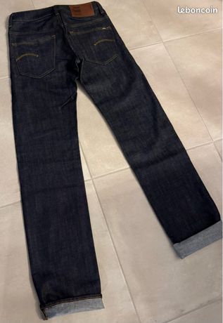 Jean Femme G-Star Raw Occasion - Coupe Skinny, Taille 34 (équivaut W25), Couleur Gris, 98% Coton