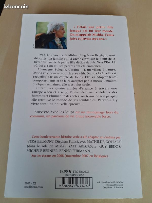 Livre survivre avec les loups (image 2)